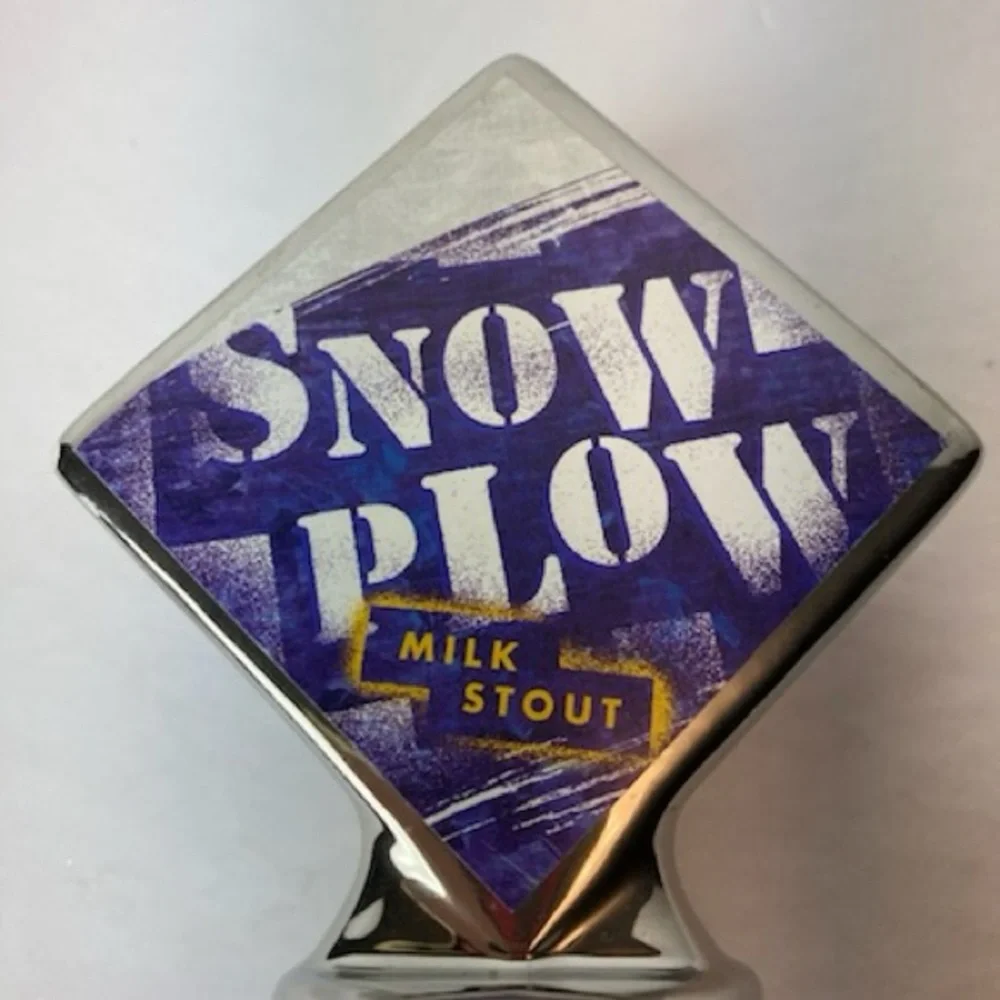 Widmer Brothers Snow Plow Milk Stout Beer 12 Inch Tap Handle Chrome